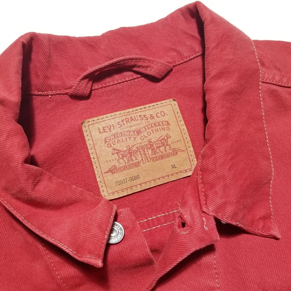 🔴SOLD Vtg Levi's TruckerJean Jacket 70507-0680 - Picture 3 of 8